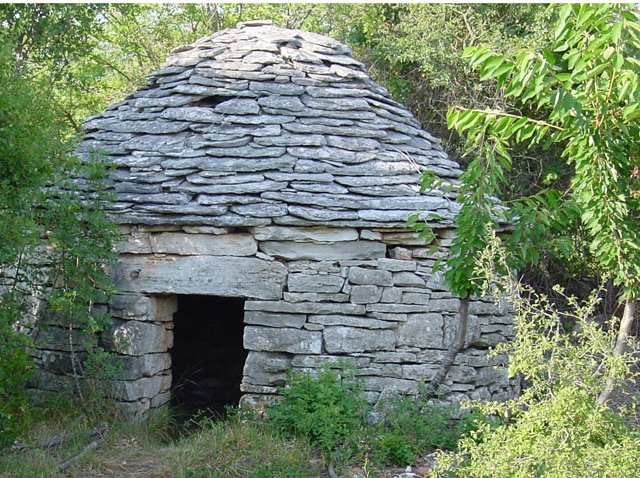 Istrian countryside with vineyards and hilltop towns