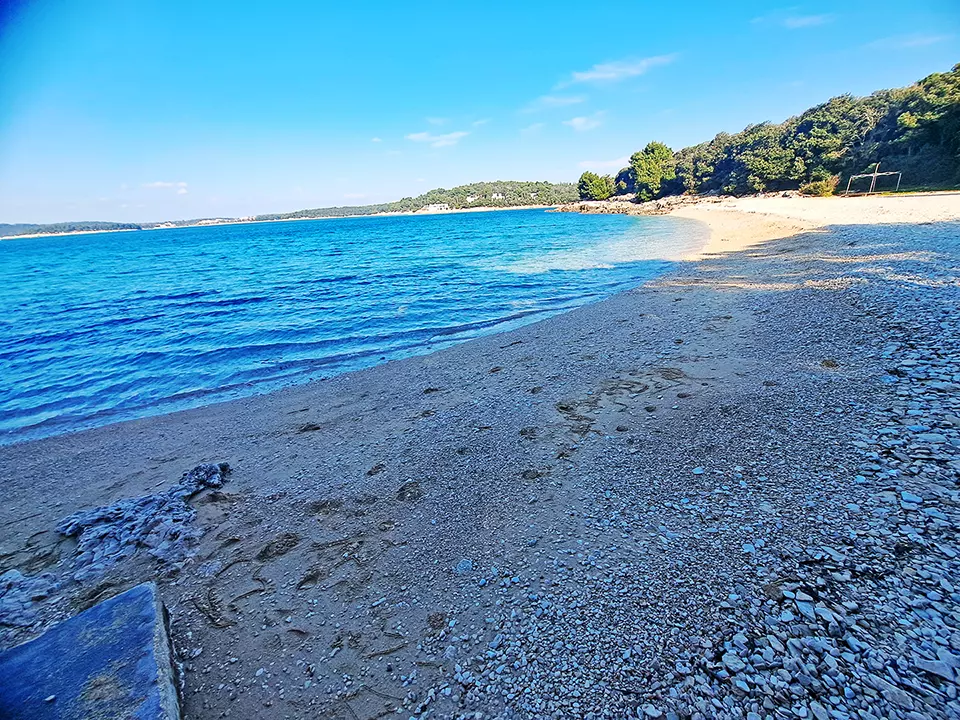 Ambrela beach at Verudela, Pula